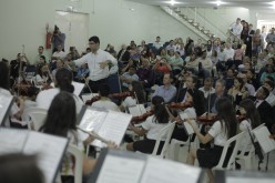 Orquestra Jovem de Campo Verde encanta plateia durante abertura de seminário
