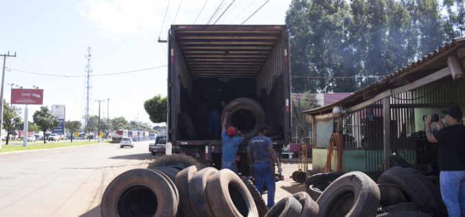 Recolhimento de pneus contribui com o meio ambiente e com a saúde em Campo Verde